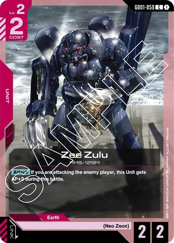 Image for Zee Zulu (GD01-059) (GD01) - Gundam Card Game