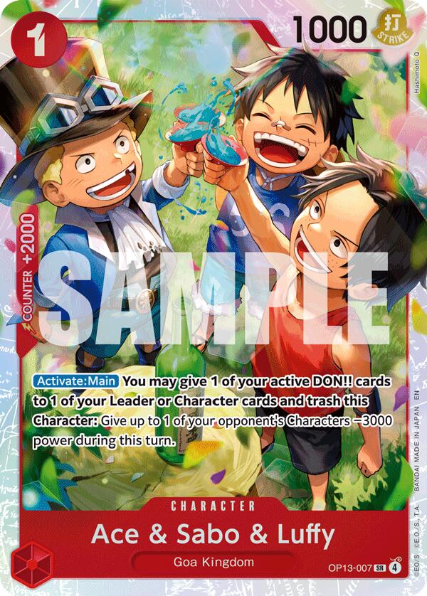Ace & Sabo & Luffy (Super Rare) (Carrying On His Will)