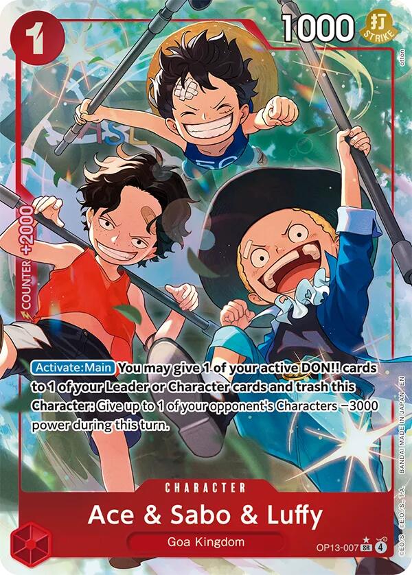 Ace & Sabo & Luffy (Super Rare) (Carrying On His Will)