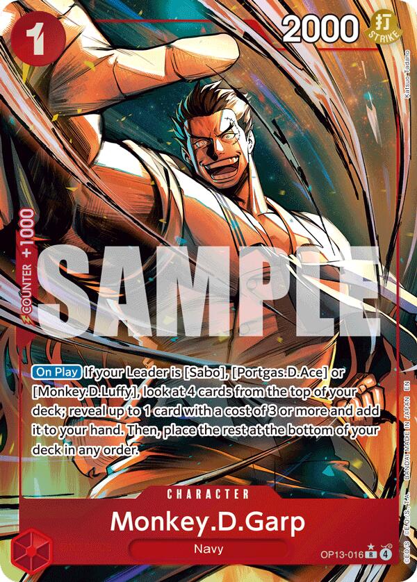 Monkey.D.Garp (Rare) (Carrying On His Will)