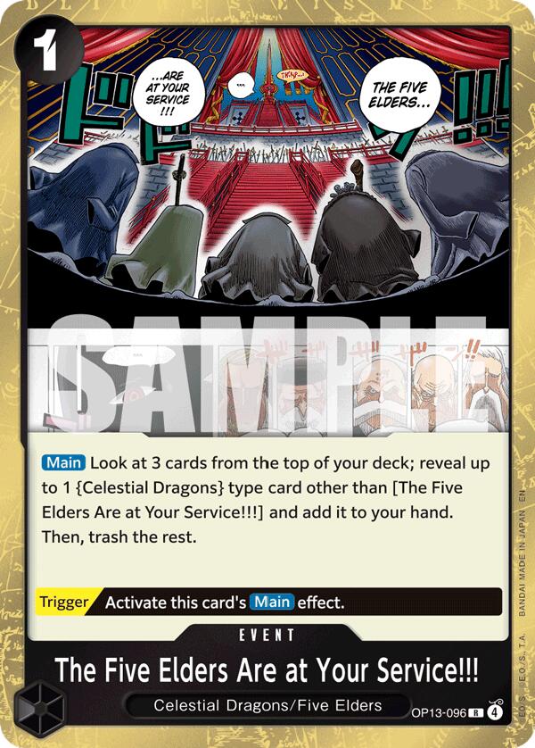 The Five Elders Are at Your Service!!! (Rare) (Carrying On His Will)
