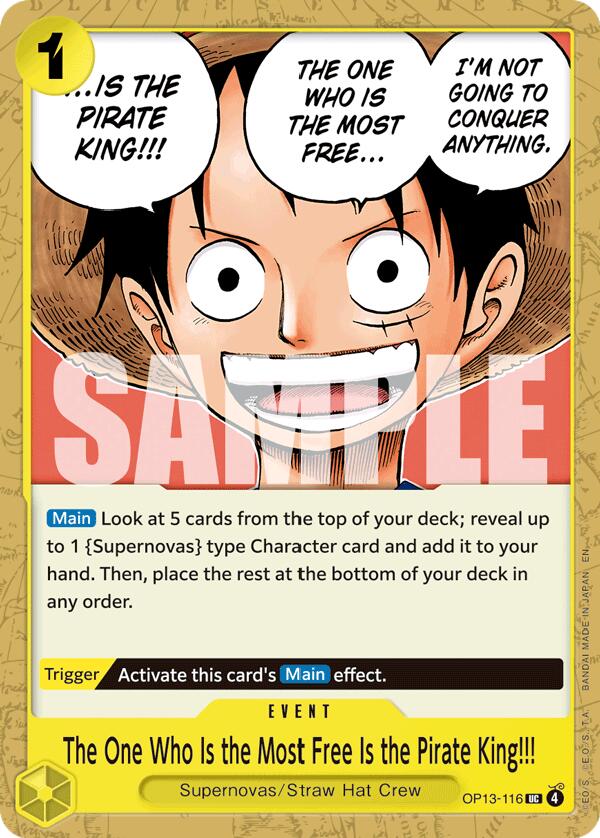 The One Who Is the Most Free Is the Pirate King!!! (Uncommon) (Carrying On His Will)