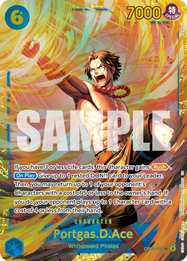 Portgas.D.Ace (Secret Rare) (Carrying On His Will)
