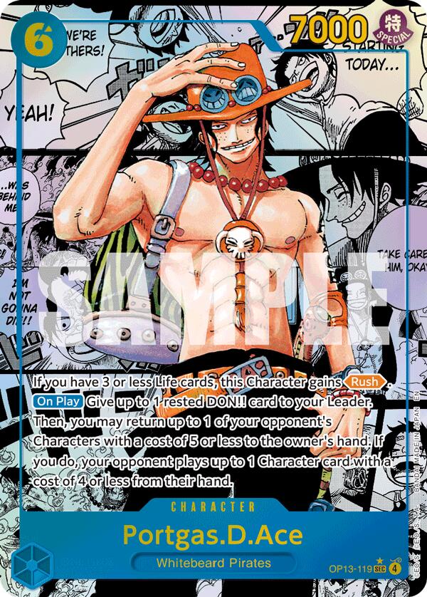 Portgas.D.Ace (Super ) (Secret Rare) (Carrying On His Will)