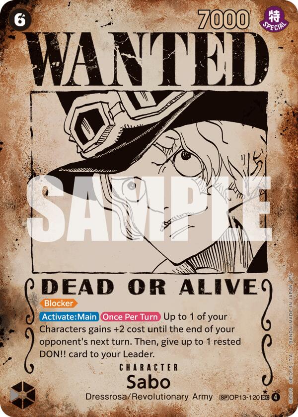 Sabo ( Poster) (Secret Rare) (Carrying On His Will)