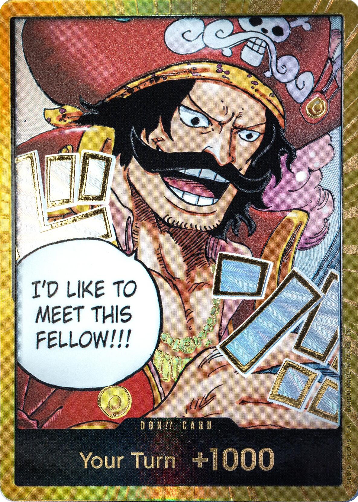DON!! Card (Gol.D.Roger) (DON!!) (Carrying On His Will)