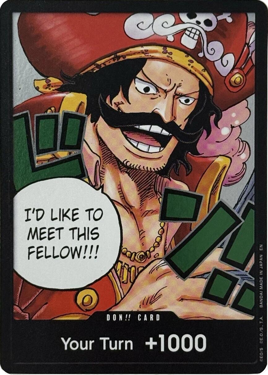 DON!! Card (Gol.D.Roger) (DON!!) (Carrying On His Will)