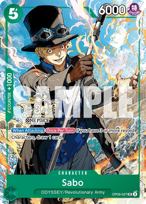 Sabo (3rd Anniversary Tournament 3 Brothers Pack) (Uncommon) (Carrying On His Will: 3rd Anniversary Tournament Cards)
