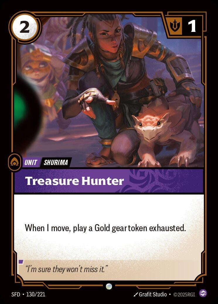 Image for Treasure Hunter (130/221) (Spiritforged) - Riftbound: League of Legends Trading Card Game