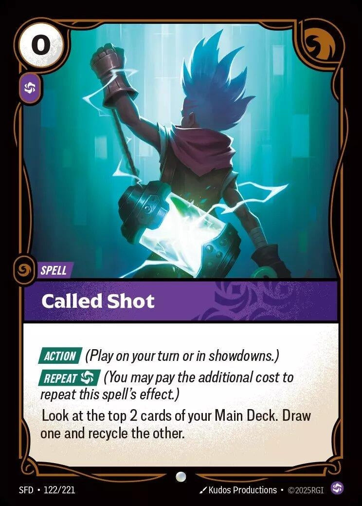 Image for Called Shot (122/221) (Spiritforged) - Riftbound: League of Legends Trading Card Game