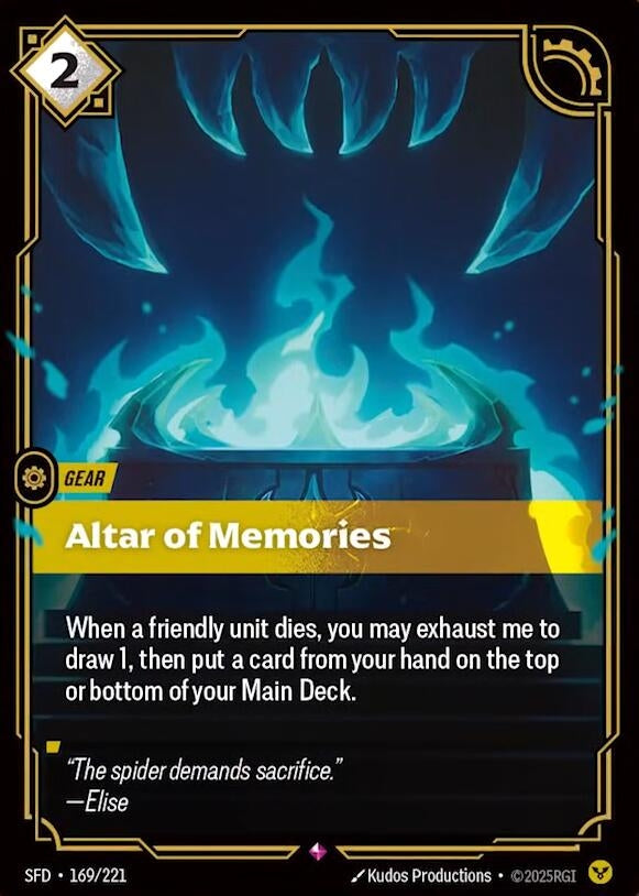 Image for Altar of Memories (169/221) (Spiritforged) - Riftbound: League of Legends Trading Card Game