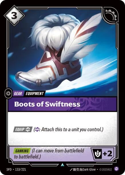 Image for Boots of Swiftness (133/221) (Spiritforged) - Riftbound: League of Legends Trading Card Game