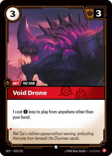 Image for Void Drone (010/221) (Spiritforged) - Riftbound: League of Legends Trading Card Game