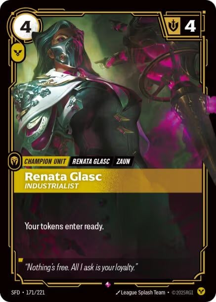 Image for Renata Glasc - Industrialist (171/221) (Spiritforged) - Riftbound: League of Legends Trading Card Game