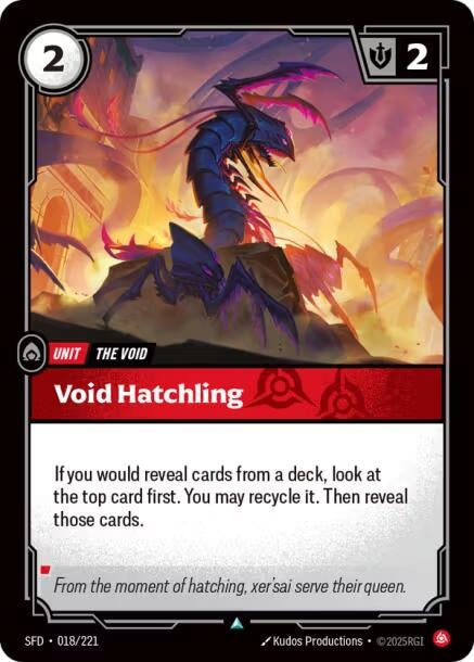 Image for Void Hatchling (018/221) (Spiritforged) - Riftbound: League of Legends Trading Card Game