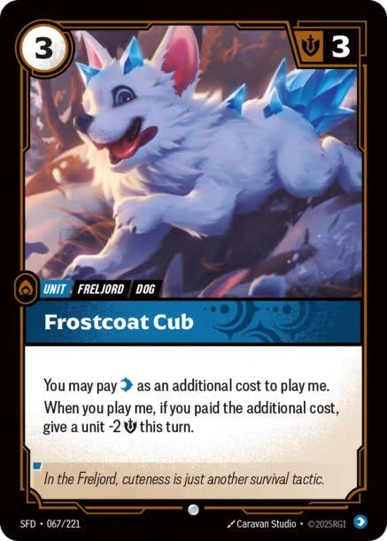 Image for Frostcoat Cub (067/221) (Spiritforged) - Riftbound: League of Legends Trading Card Game
