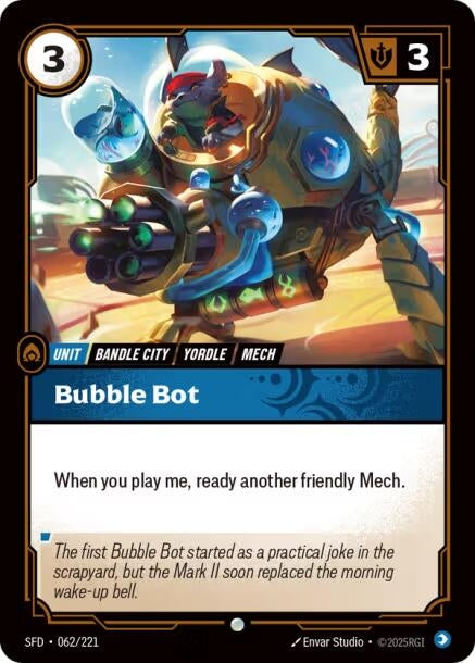 Image for Bubble Bot (062/221) (Spiritforged) - Riftbound: League of Legends Trading Card Game