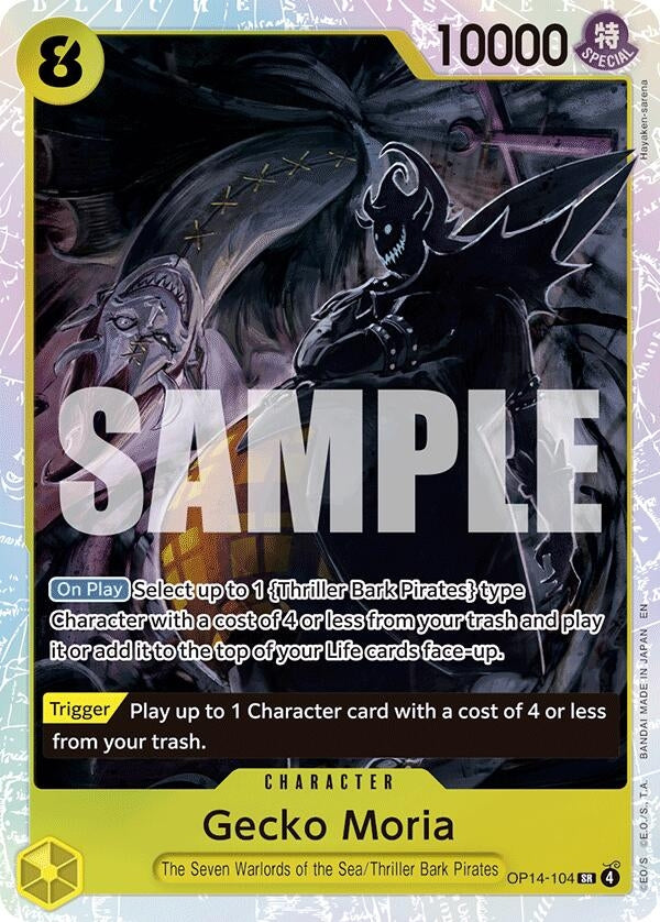 Image for Gecko Moria - OP14-104 (OP14-104) (The Azure Sea's Seven) - One Piece Card Game