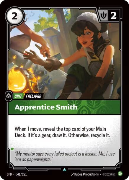 Image for Apprentice Smith (041/221) (Spiritforged) - Riftbound: League of Legends Trading Card Game