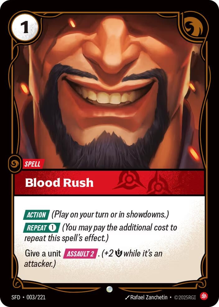 Image for Blood Rush (003/221) (Spiritforged) - Riftbound: League of Legends Trading Card Game