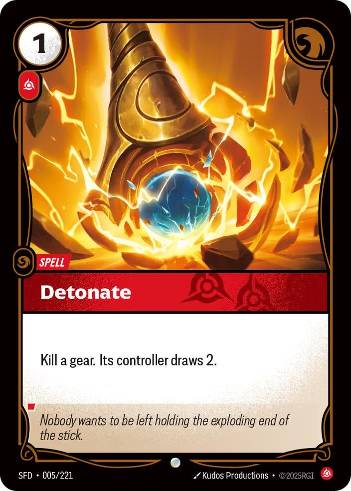 Image for Detonate (005/221) (Spiritforged) - Riftbound: League of Legends Trading Card Game