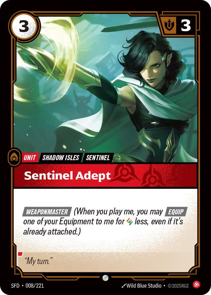 Image for Sentinel Adept (008/221) (Spiritforged) - Riftbound: League of Legends Trading Card Game