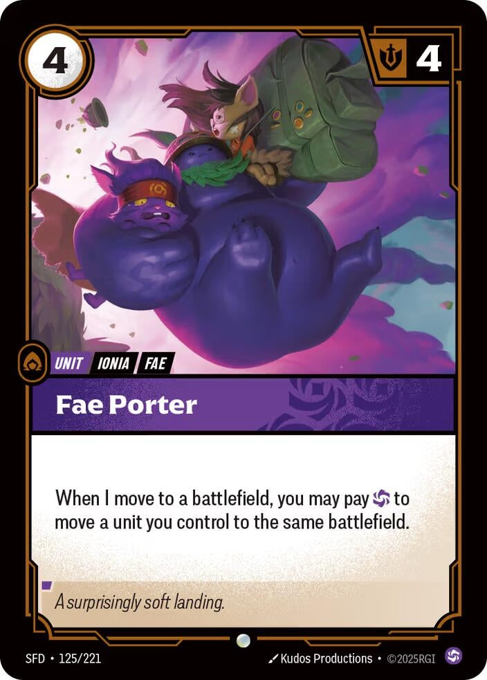 Image for Fae Porter (125/221) (Spiritforged) - Riftbound: League of Legends Trading Card Game