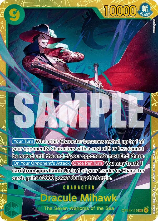 Image for Dracule Mihawk - OP14-119 (OP14-119) (The Azure Sea's Seven) - One Piece Card Game