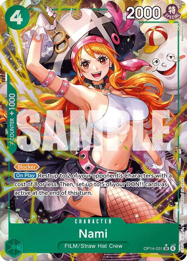 Image for Nami (Alternate Art) (OP14-031) (The Azure Sea's Seven) - One Piece Card Game
