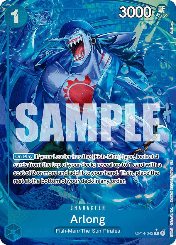 Image for Arlong (Alternate Art) (OP14-042) (The Azure Sea's Seven) - One Piece Card Game