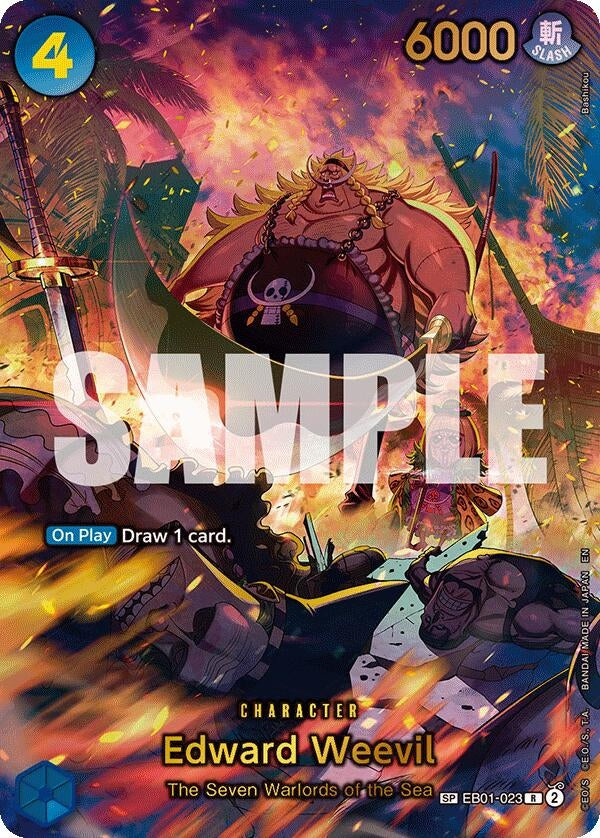 Image for Edward Weevil - EB01-023 (SP) (EB01-023) (The Azure Sea's Seven) - One Piece Card Game