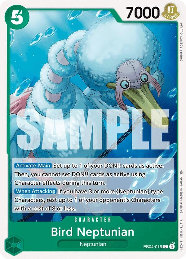 Image for Bird Neptunian (EB04-016) (The Azure Sea's Seven) - One Piece Card Game