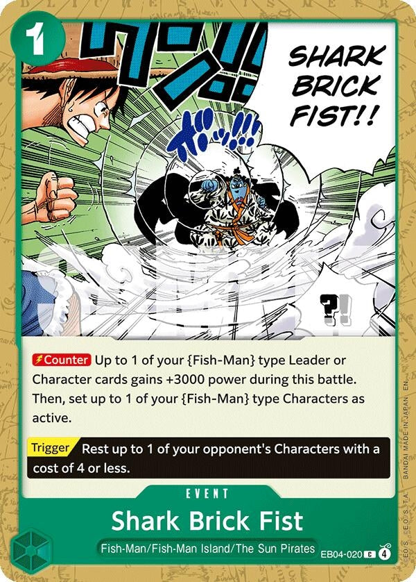 Image for Shark Brick Fist (EB04-020) (The Azure Sea's Seven) - One Piece Card Game