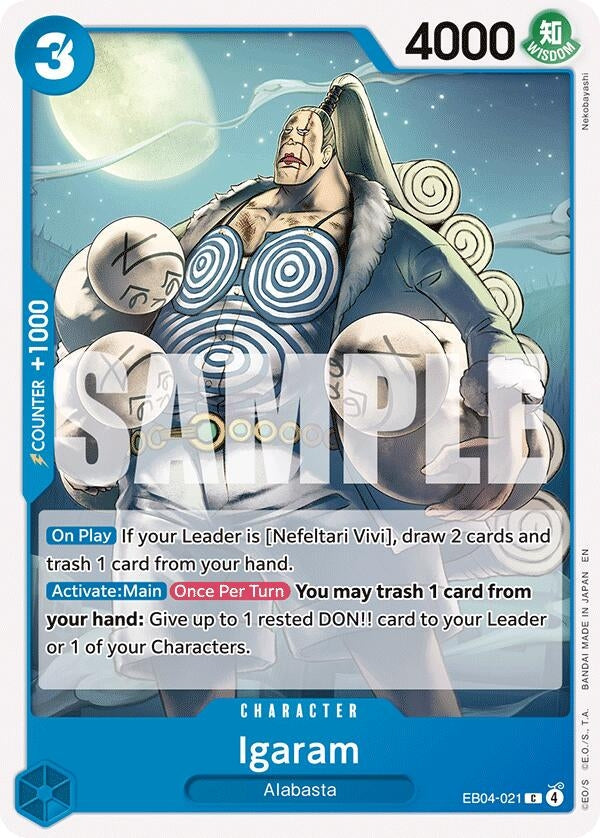 Image for Igaram (EB04-021) (The Azure Sea's Seven) - One Piece Card Game