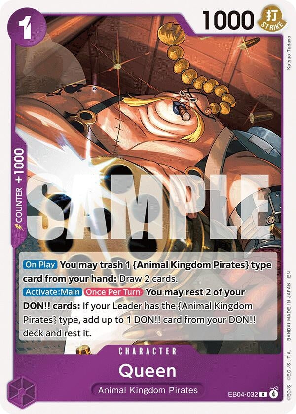 Image for Queen (EB04-032) (The Azure Sea's Seven) - One Piece Card Game