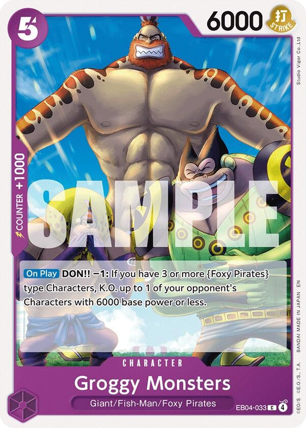 Image for Groggy Monsters (EB04-033) (The Azure Sea's Seven) - One Piece Card Game