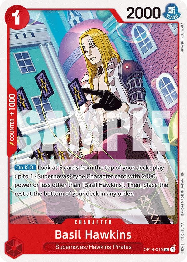 Image for Basil Hawkins (OP14-010) (The Azure Sea's Seven) - One Piece Card Game