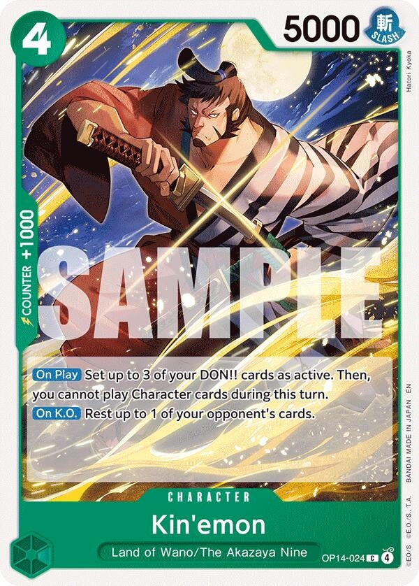 Image for Kin'emon (OP14-024) (The Azure Sea's Seven) - One Piece Card Game