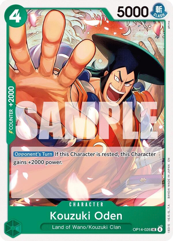Image for Kouzuki Oden (OP14-026) (The Azure Sea's Seven) - One Piece Card Game