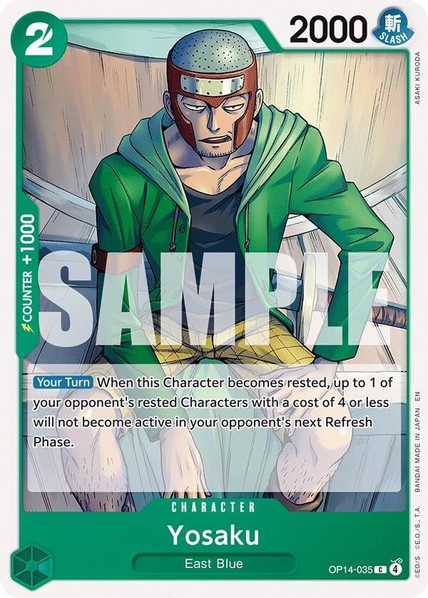 Image for Yosaku (OP14-035) (The Azure Sea's Seven) - One Piece Card Game