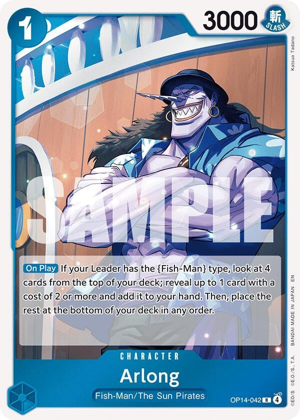 Image for Arlong (OP14-042) (The Azure Sea's Seven) - One Piece Card Game