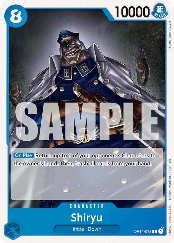 Image for Shiryu (OP14-048) (The Azure Sea's Seven) - One Piece Card Game