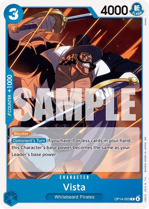 Image for Vista (OP14-053) (The Azure Sea's Seven) - One Piece Card Game