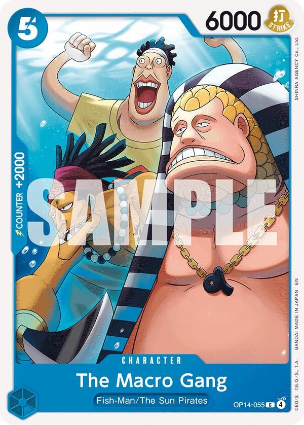Image for The Macro Gang (OP14-055) (The Azure Sea's Seven) - One Piece Card Game