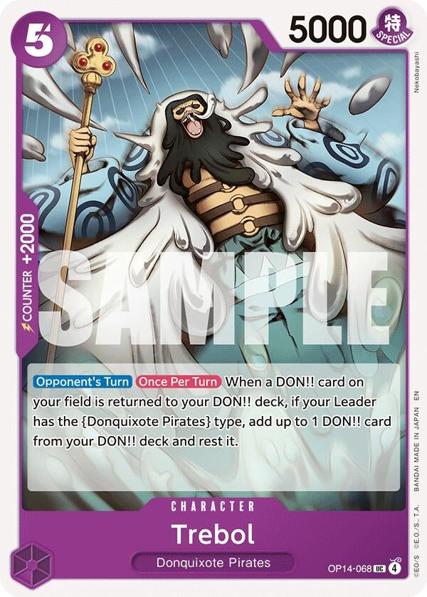 Image for Trebol (OP14-068) (The Azure Sea's Seven) - One Piece Card Game