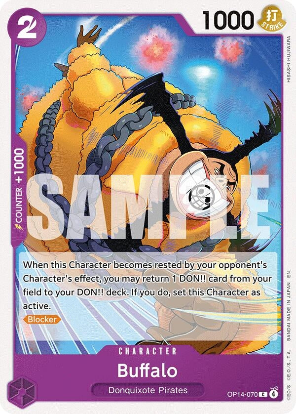 Image for Buffalo (OP14-070) (The Azure Sea's Seven) - One Piece Card Game