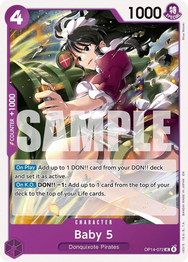 Image for Baby 5 (OP14-072) (The Azure Sea's Seven) - One Piece Card Game