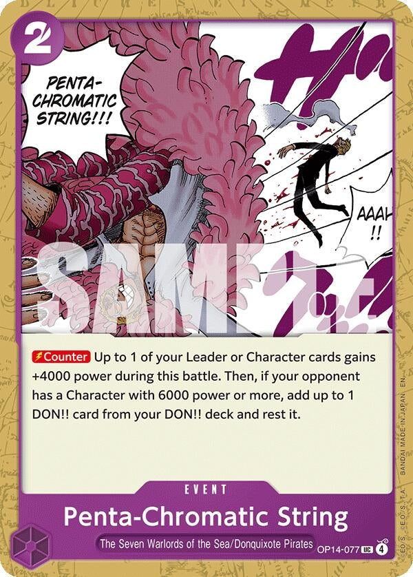 Image for Penta-Chromatic String (OP14-077) (The Azure Sea's Seven) - One Piece Card Game