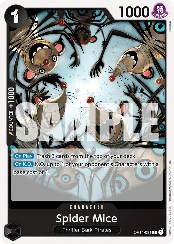 Image for Spider Mice (OP14-081) (The Azure Sea's Seven) - One Piece Card Game