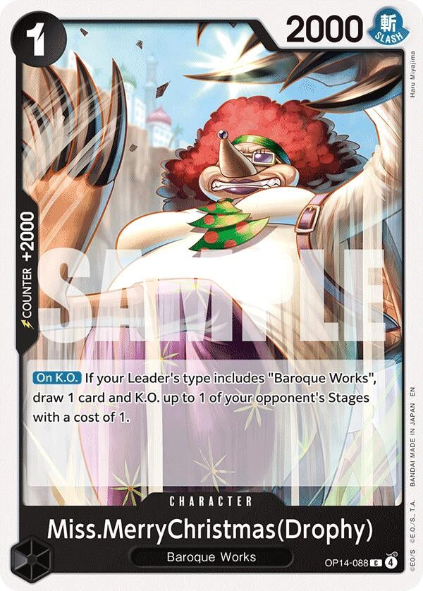 Image for Miss.MerryChristmas(Drophy) (OP14-088) (The Azure Sea's Seven) - One Piece Card Game